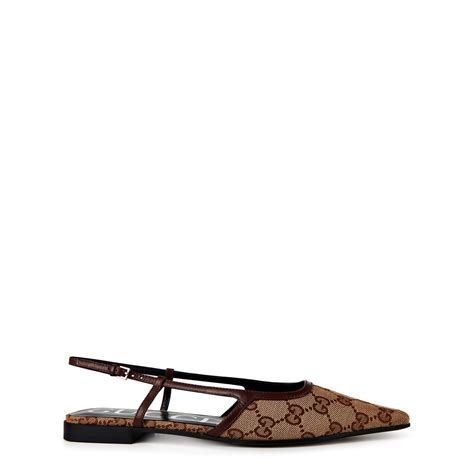 gucci ballet flat|women's gg slingback ballet flat.